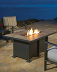 Santorini Rectangle Chat Height Fire Pit