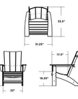 Modern Curveback Adirondack Chair