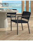 Ebel Orleans Aluminum Stackable Outdoor Dining Arm Chair