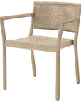 Ebel Orleans Aluminum Stackable Outdoor Dining Arm Chair