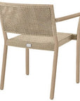 Ebel Orleans Aluminum Stackable Outdoor Dining Arm Chair