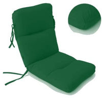 High Back Seat Cushion - Canvas Forest Green