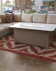 Erie 36x58" Driftwood Rectangular Fire Pit