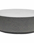 Florence 42" Rd Faux Concrete Coffee Table