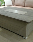 Erie 36x58" Driftwood Rectangular Fire Pit