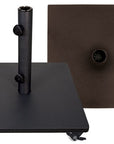 Treasure Garden Steel Square Umbrella Base with Casters