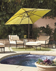 Treasure Garden 8x10' Auto Tilt Rectangle Market Umbrella