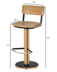 Titan High Dining Swivel Chair