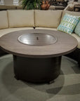 Erie Walnut Round Fire Pit