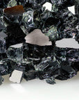 Gun Metal Reflective Fire Glass