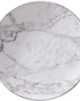 White Marble Round 8.5 in. Salad Plate