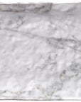 White Marble Rectangle 15.25 in. Serving Tray
