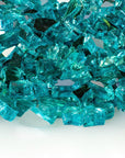 Caribbean Blue Reflective Fire Glass