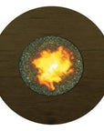 Erie Walnut Round Fire Pit