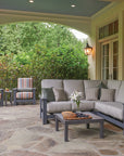 Leeward MGP Cushion Right Arm Two-Seat Hidden Motion Sectional