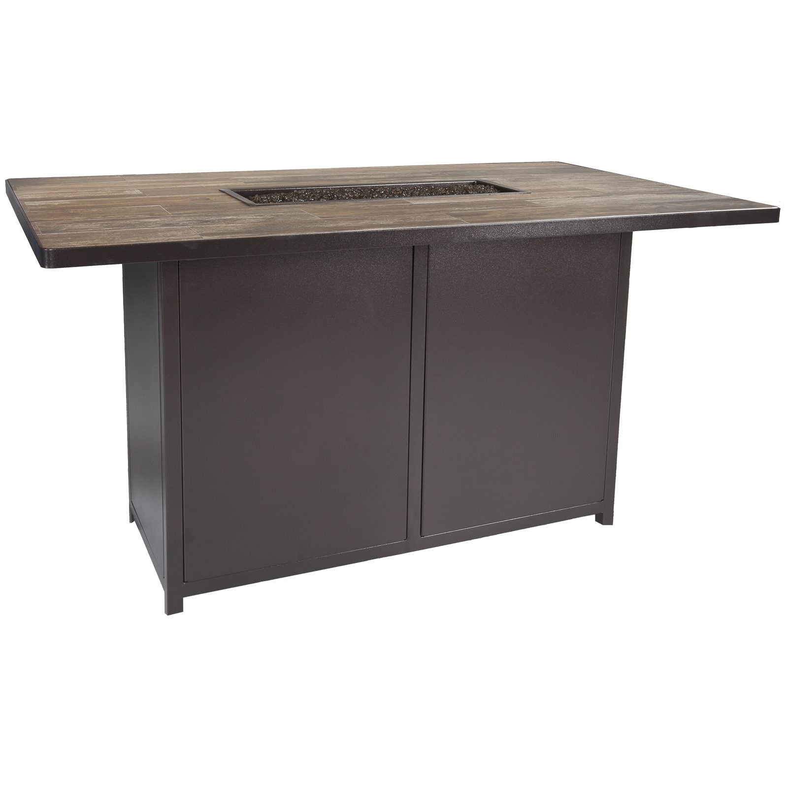 Elba Rectangle Counter Height Fire Pit – Pacific Patio Furniture