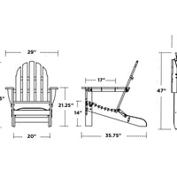 Classic Folding Adirondack Chair