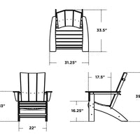 Modern Curveback Adirondack Chair