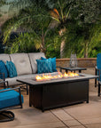 Capri Rectangle Chat Height Fire Pit