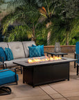 Elba Rectangle Chat Height Fire Pit