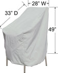 PFC117 - Bar Height Chair Cover