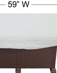 PFC840 - X-Large Rectangle Fire Pit, Ottoman & Occasional Table Cover