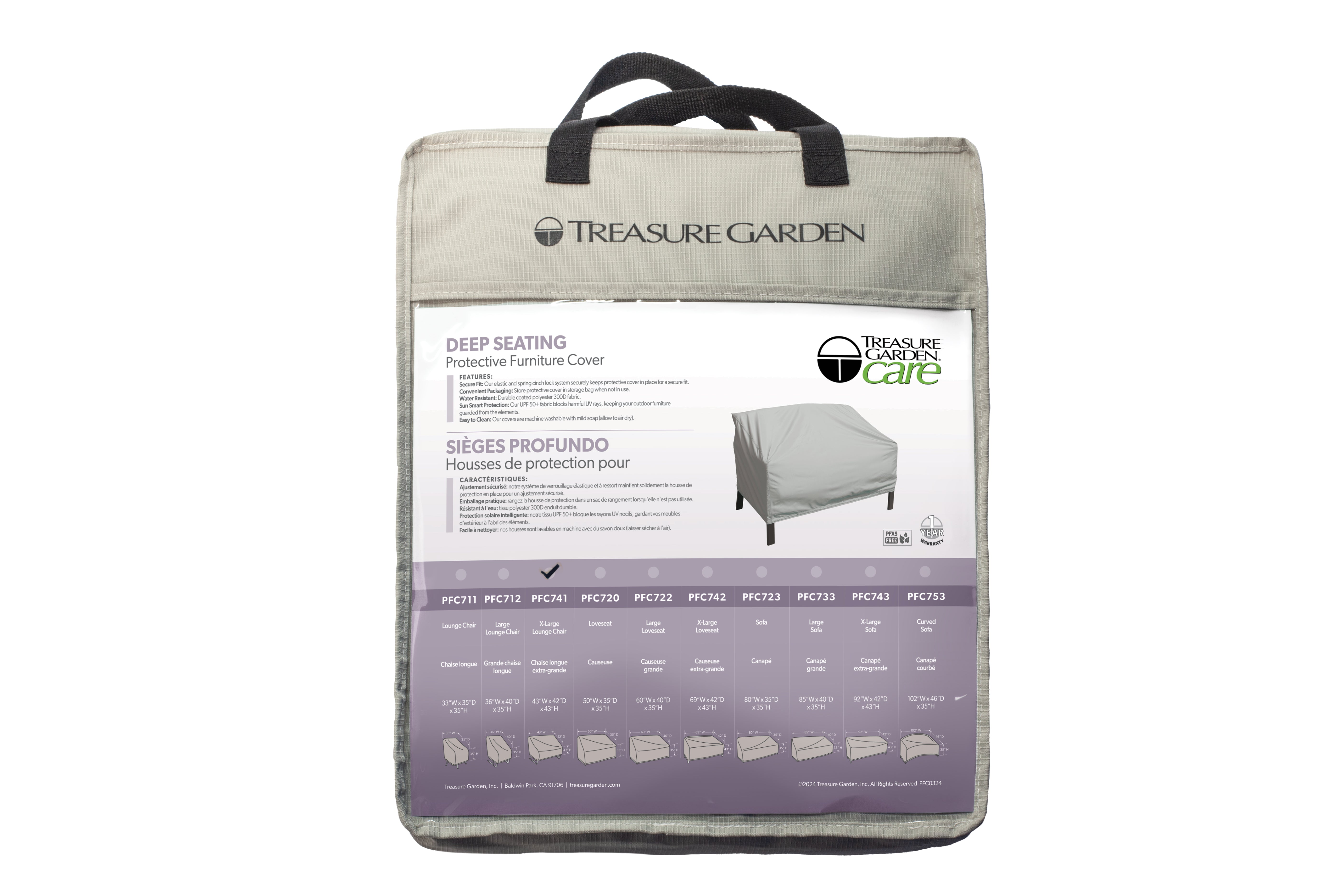 Treasure Garden PFC723 Sofa Cover