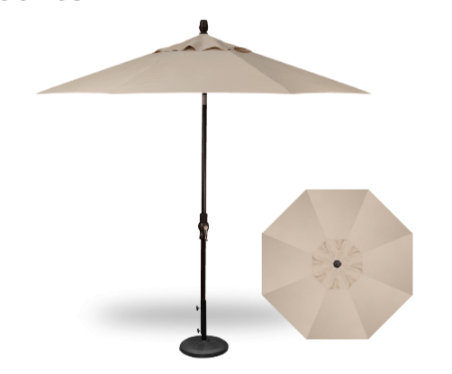 9&#39; Collar Tilt Umbrella