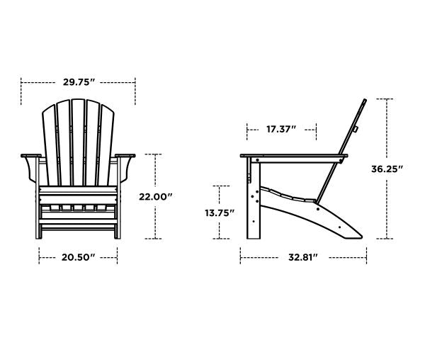 Nautical Adirondack Chair