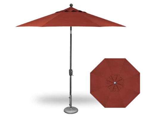 9&#39; Push Button Tilt Umbrella