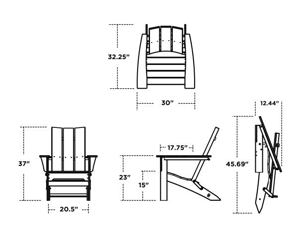 Modern Folding Adirondack