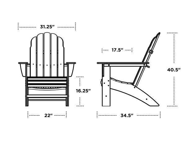 Vineyard Curveback Adirondack Chair