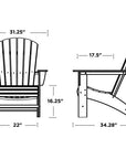 Nautical Curveback Adirondack Chair