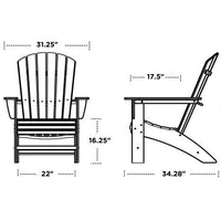 Nautical Curveback Adirondack Chair