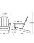 Classic Oversized Folding Adirondack Chair