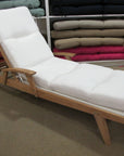 Chaise Lounge Cushion - Canvas Natural