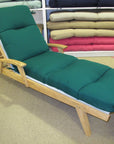 Chaise Lounge Cushion - Canvas Forest Green