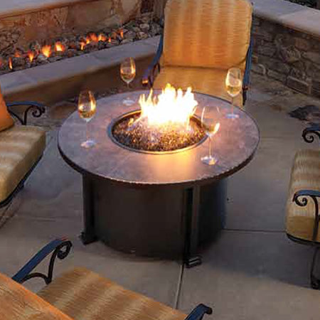 Santorini 42" Round Chat Height Fire Pit