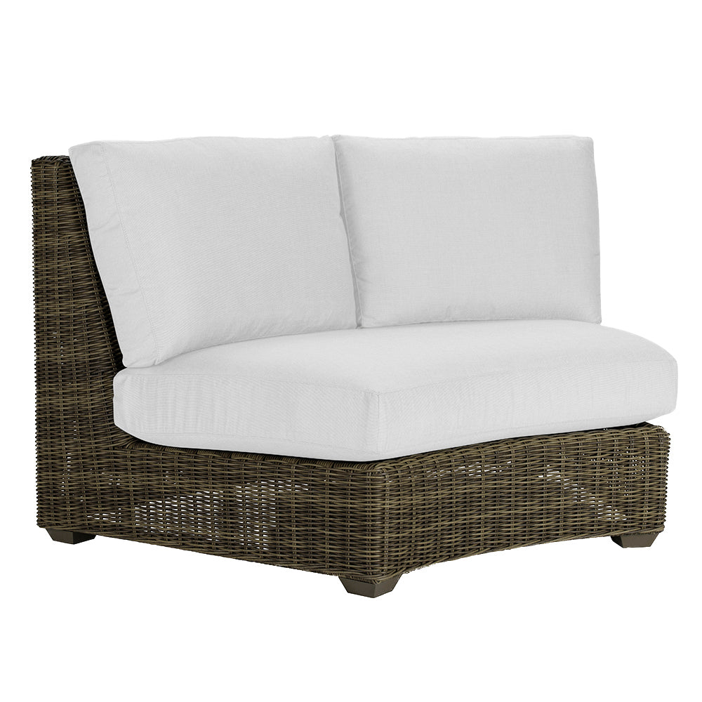 Oasis Curved Armless Loveseat