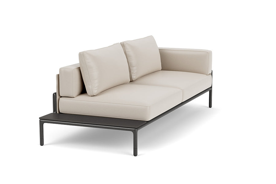 Moto Right Arm Loveseat with Table Sectional