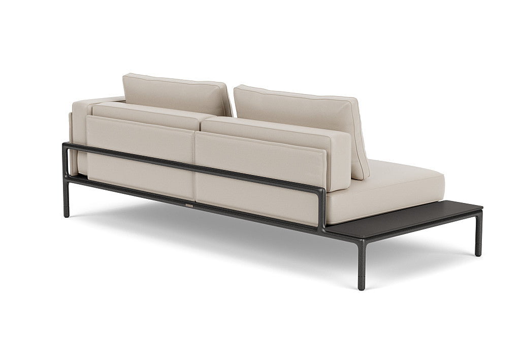 Moto Right Arm Loveseat with Table Sectional