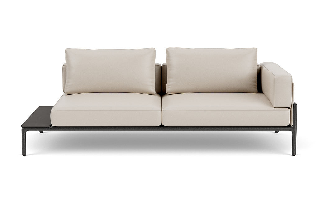 Moto Right Arm Loveseat with Table Sectional