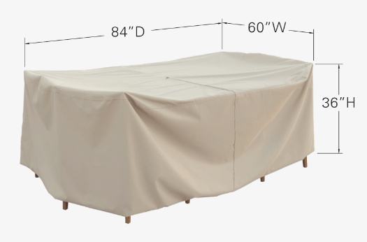 Table & Chairs Cover - Small Oval or Rectangle with Umbrella Hole
