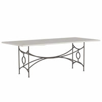 84X40" Superstone Dining Table w/ Trestle Base