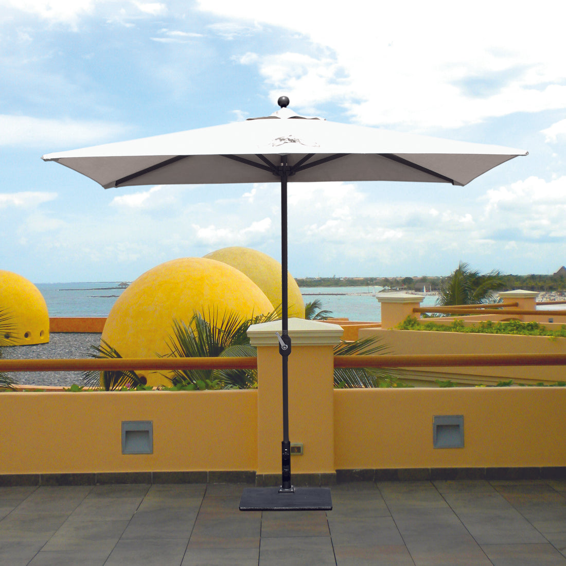 Galtech International - 772 - Half Wall - 3.5' x 7' Umbrella