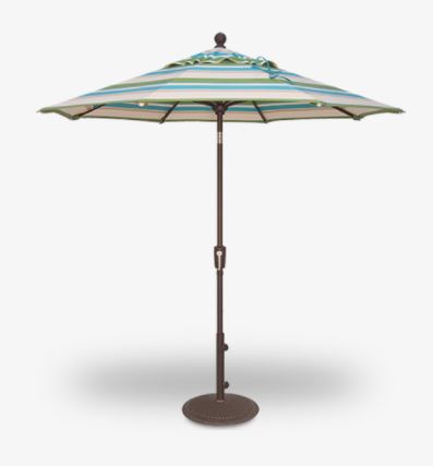 Treasure Garden 7.5ft Push Button Tilt Octagon Market Umbrella