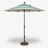 Treasure Garden 7.5ft Push Button Tilt Octagon Market Umbrella