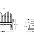 Classic Adirondack 48" Glider