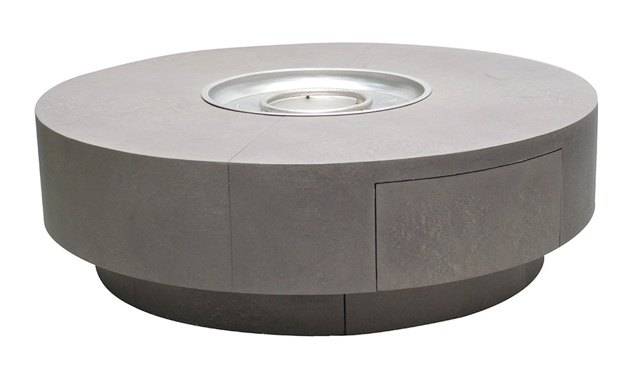 Faux Concrete 60" Rd Aluminum Fire Pit
