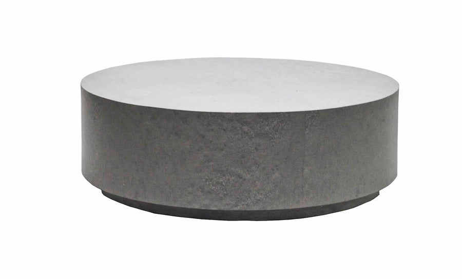 Florence 42" Rd Faux Concrete Coffee Table